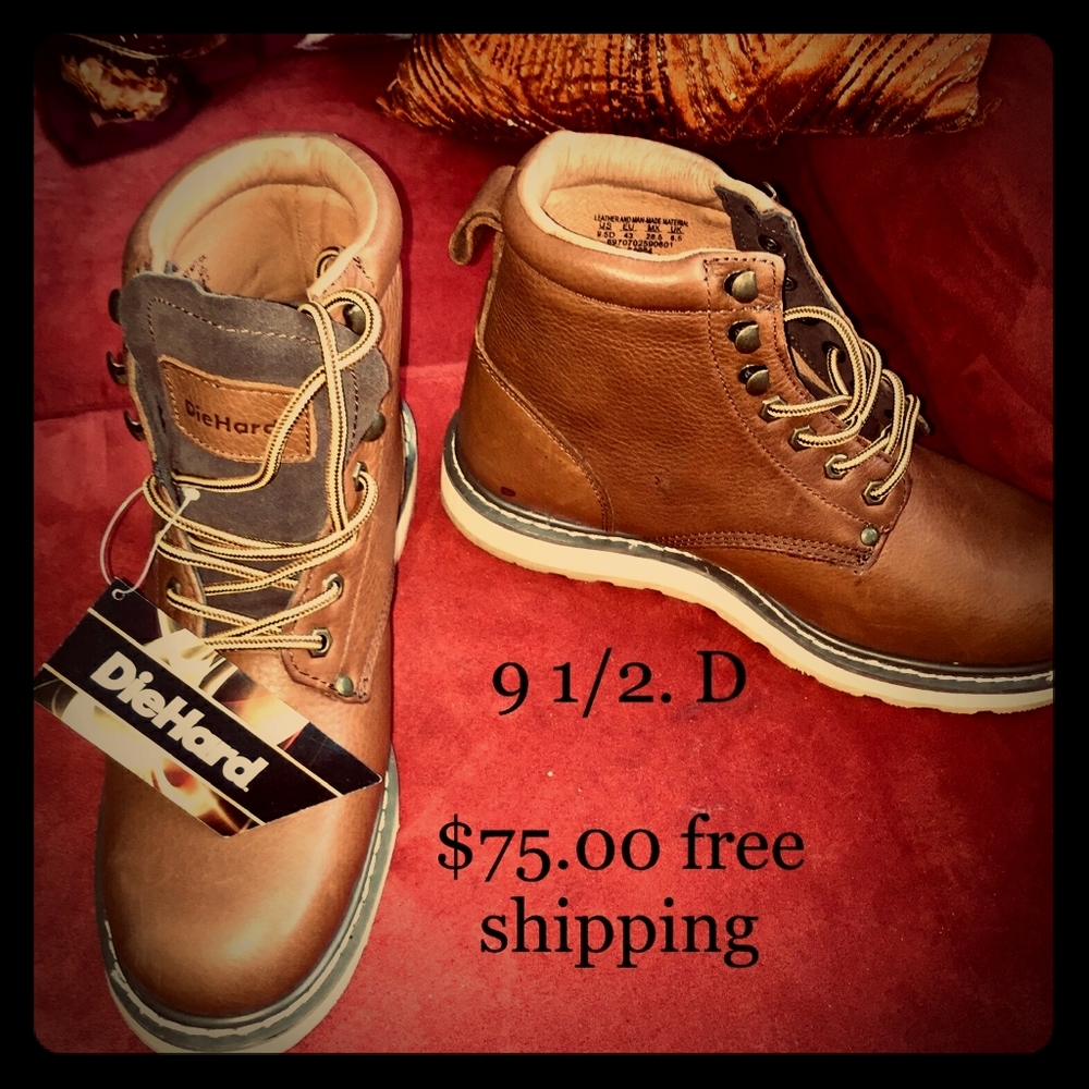DIEHARD STEEL TOE BOOTS NEW WITH TAGS